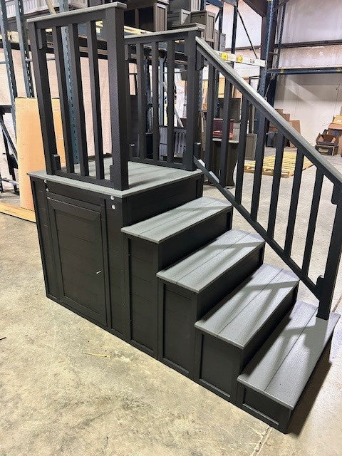Spa Strack Ramp Four Tier Swim Spa Step with Storage - A&B Outdoor Products