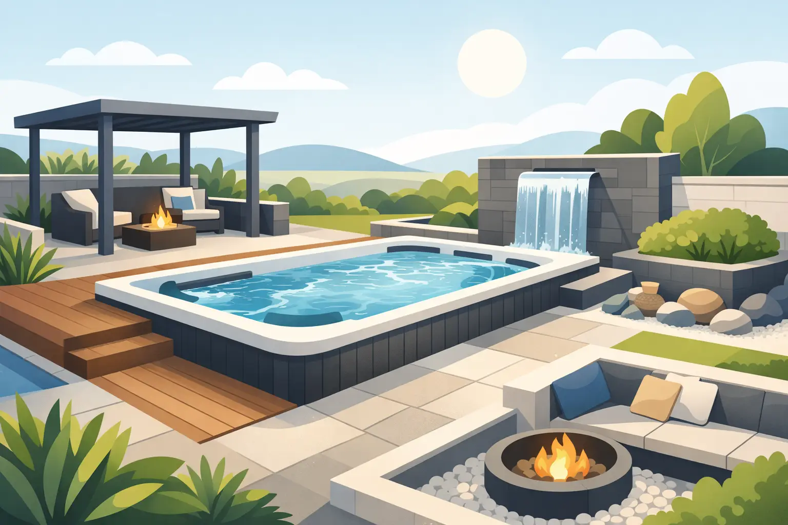 Best Swim Spa Surround Options for Your Space