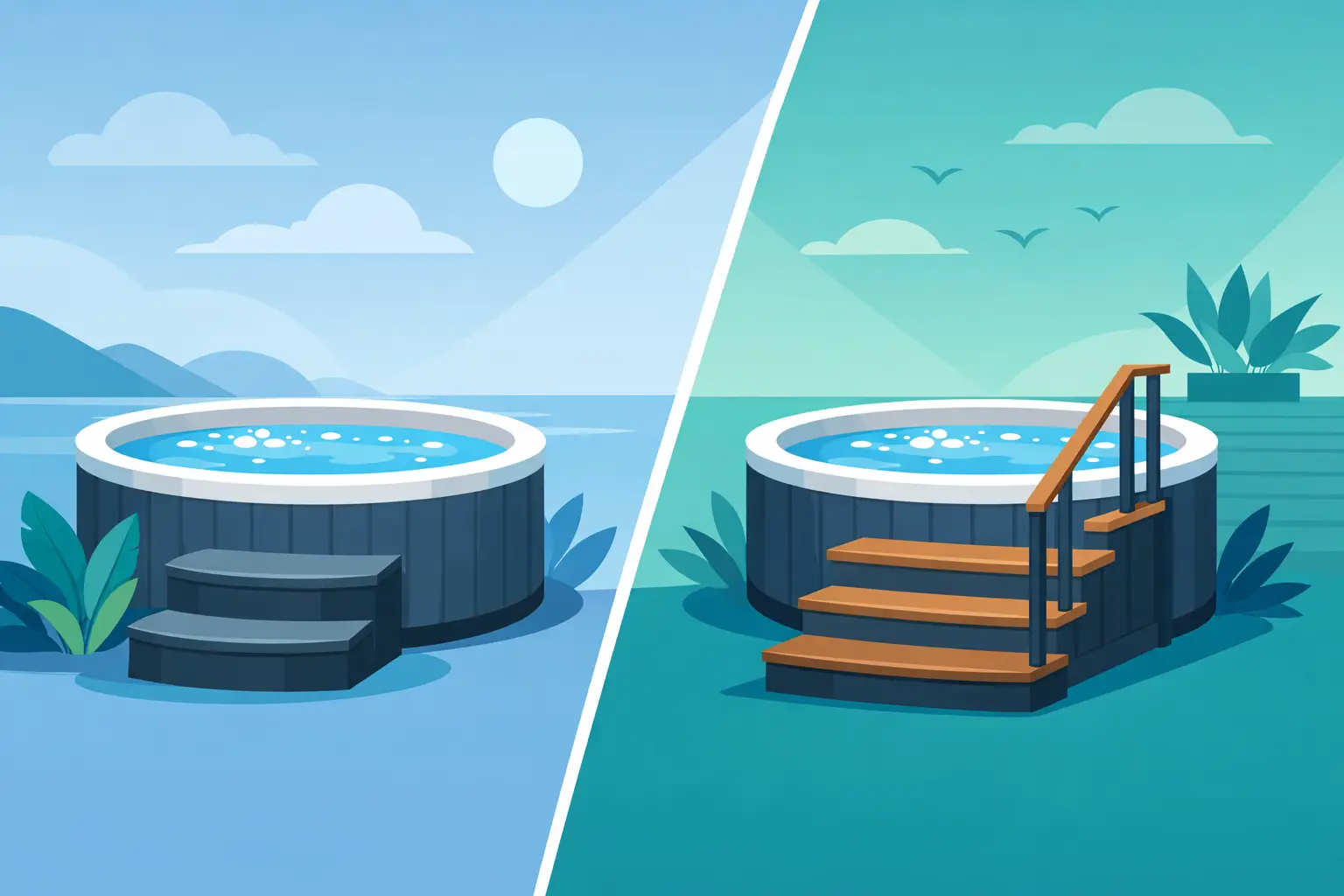 Hot Tub Steps vs Stairs: Which Fits Best?