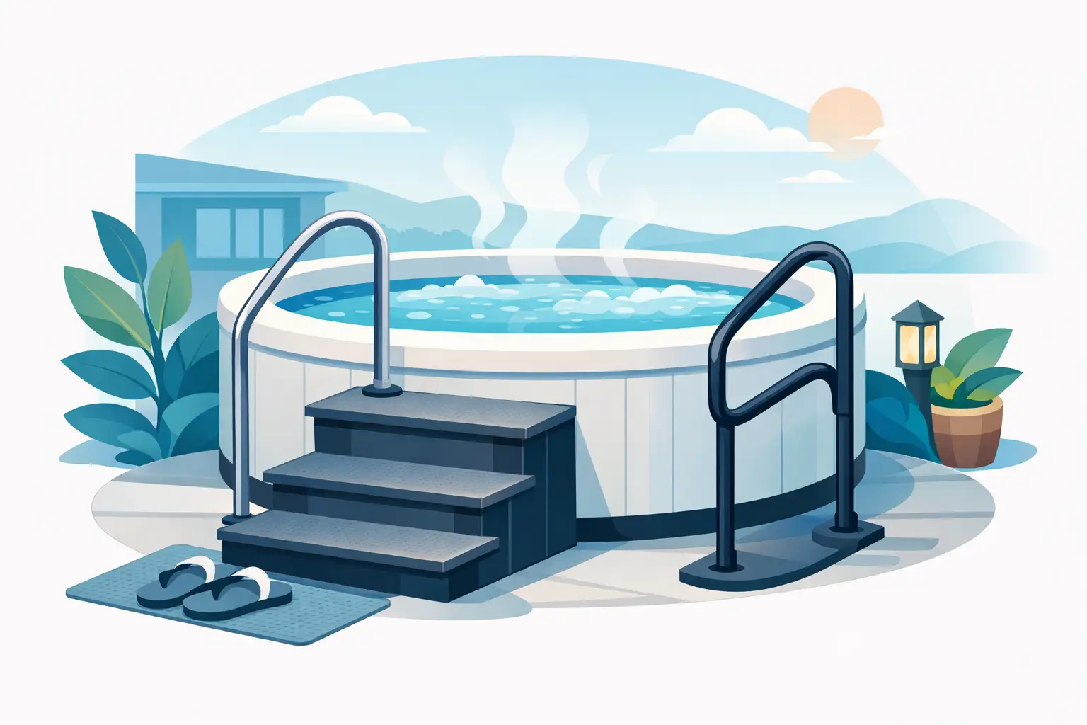 Safe Hot Tub Entry Solutions That Last