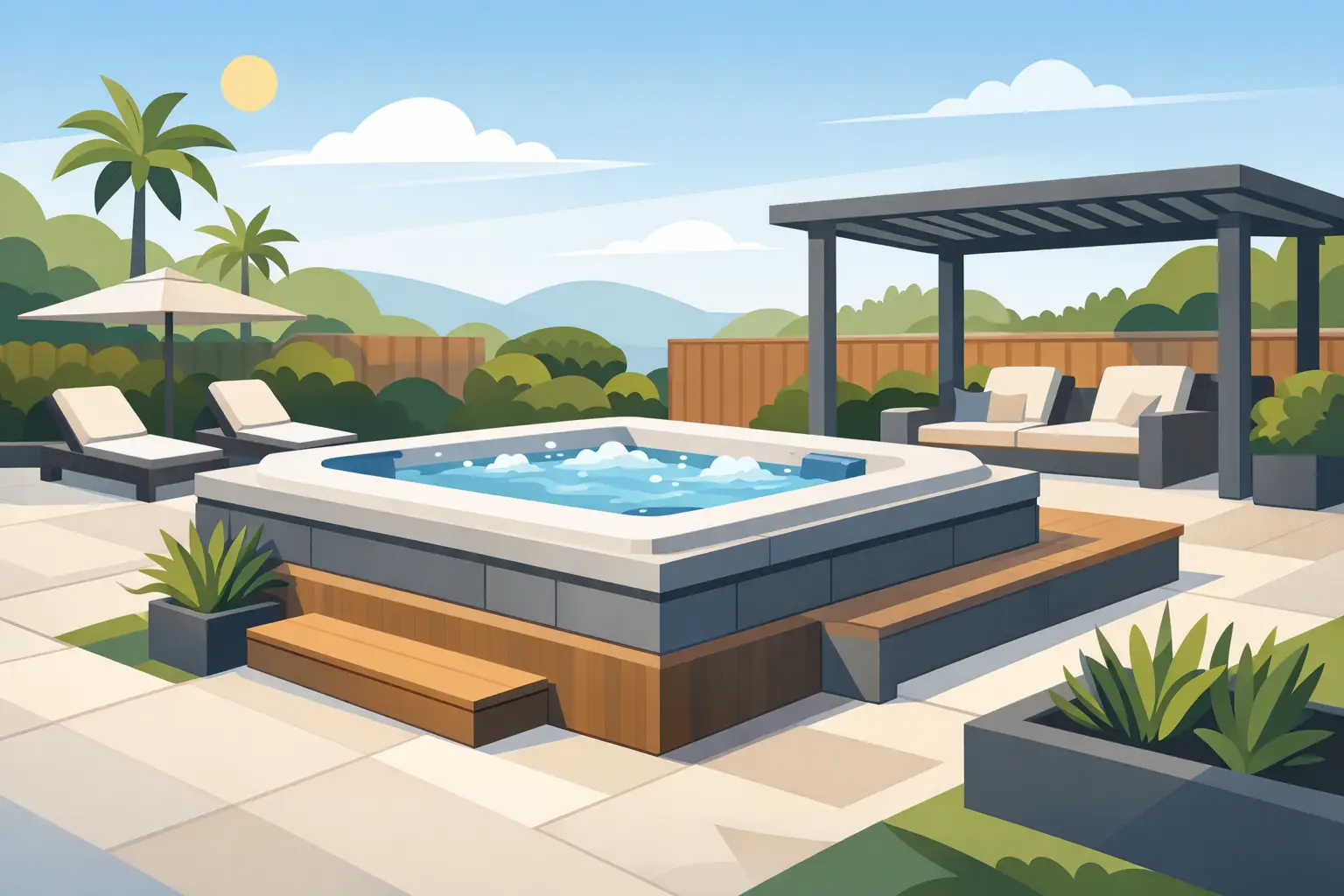 Best Custom Spa Surrounds for a Finished Backyard