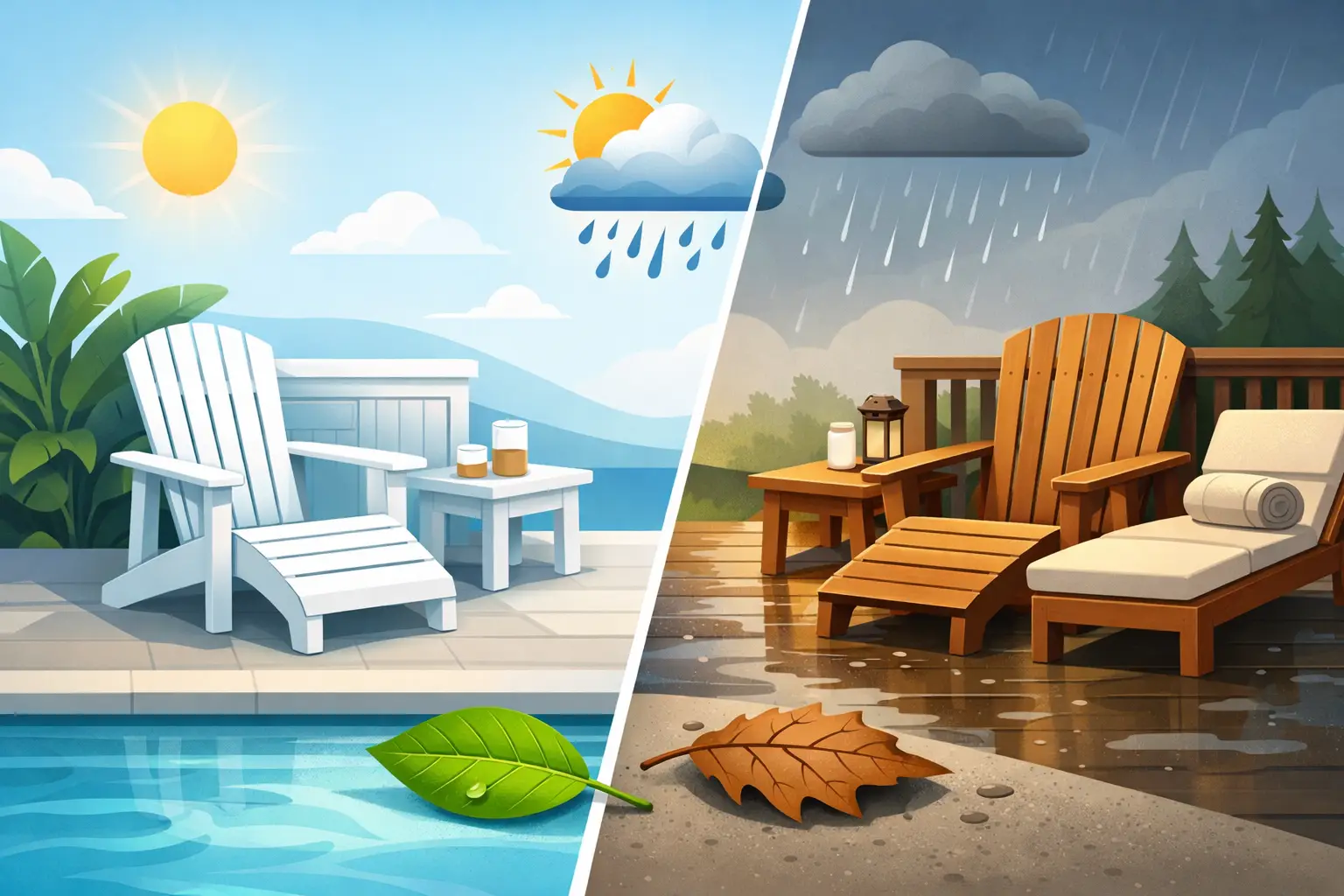HDPE vs Wood Spa Furniture: What Lasts?