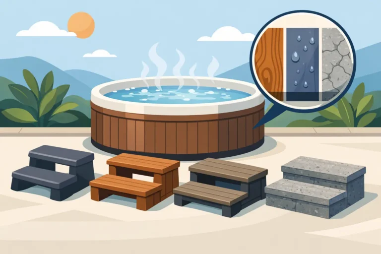 Hot Tub Step Material Review: What Lasts?