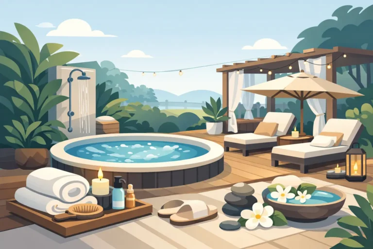 How to Match Spa Accessories With Your Backyard