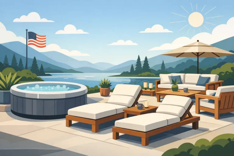USA Made Outdoor Spa Furniture That Fits