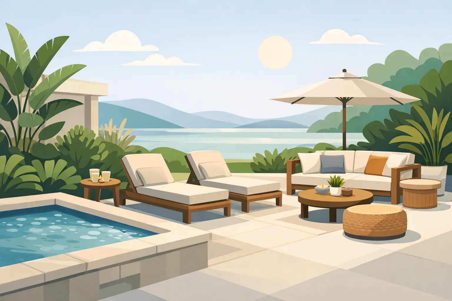 A Guide to Spa Side Furniture That Fits Your Space
