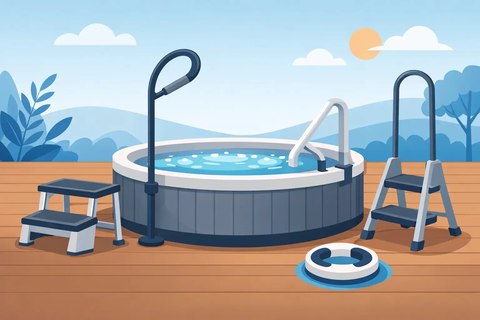 Best Hot Tub Handrail Alternatives for Safer Entry