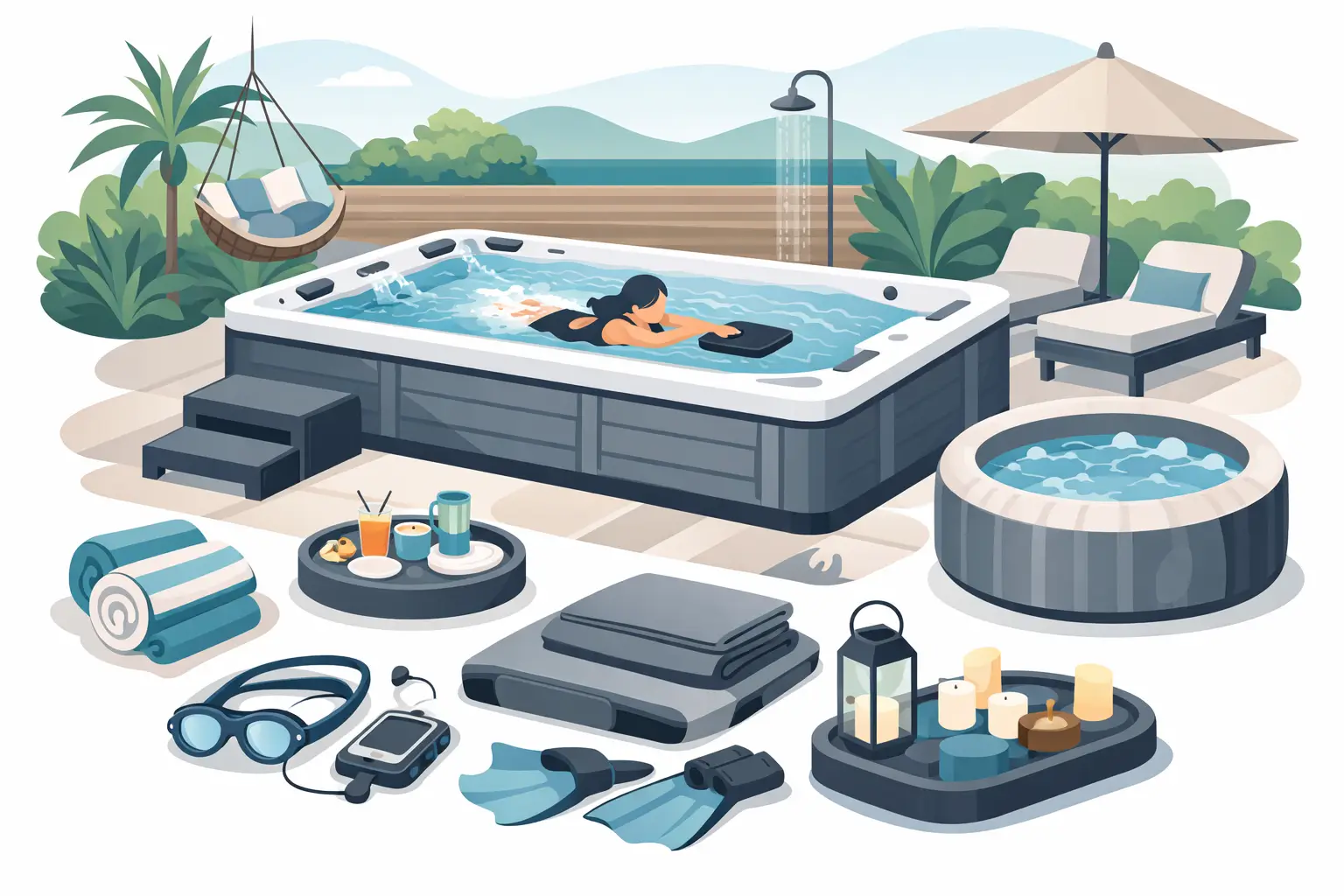 Swim Spa Accessory Buying Guide for Your Backyard