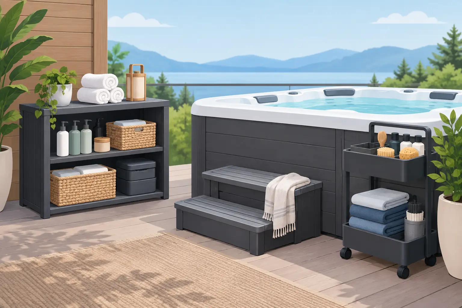 7 Best Outdoor Spa Organizers for a Polished Setup