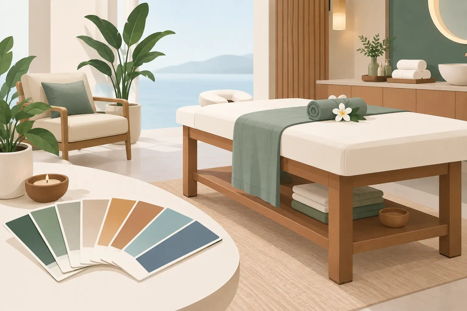 How to Match Spa Furniture Colors With Confidence
