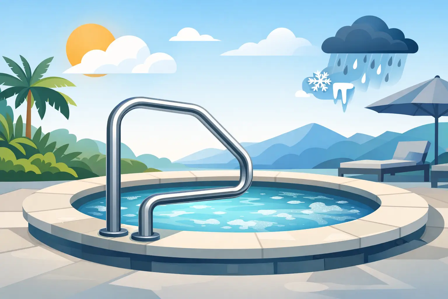 Weather Resistant Spa Handrails That Last