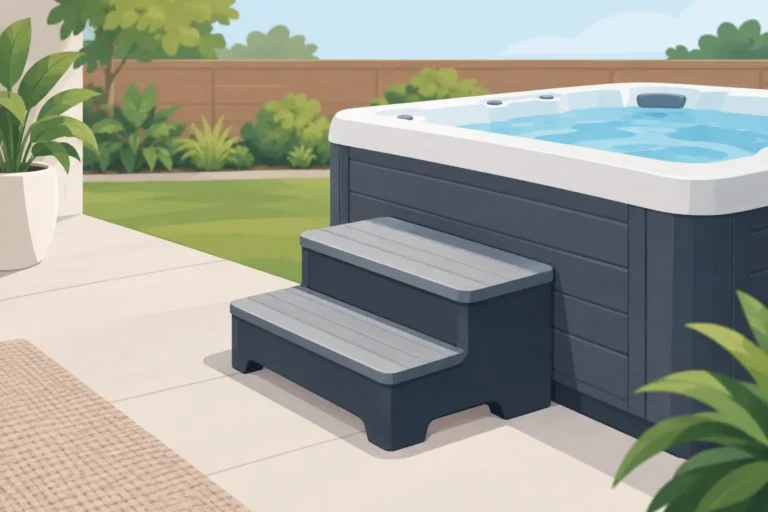 Where Should Spa Steps Sit for Safer Entry?